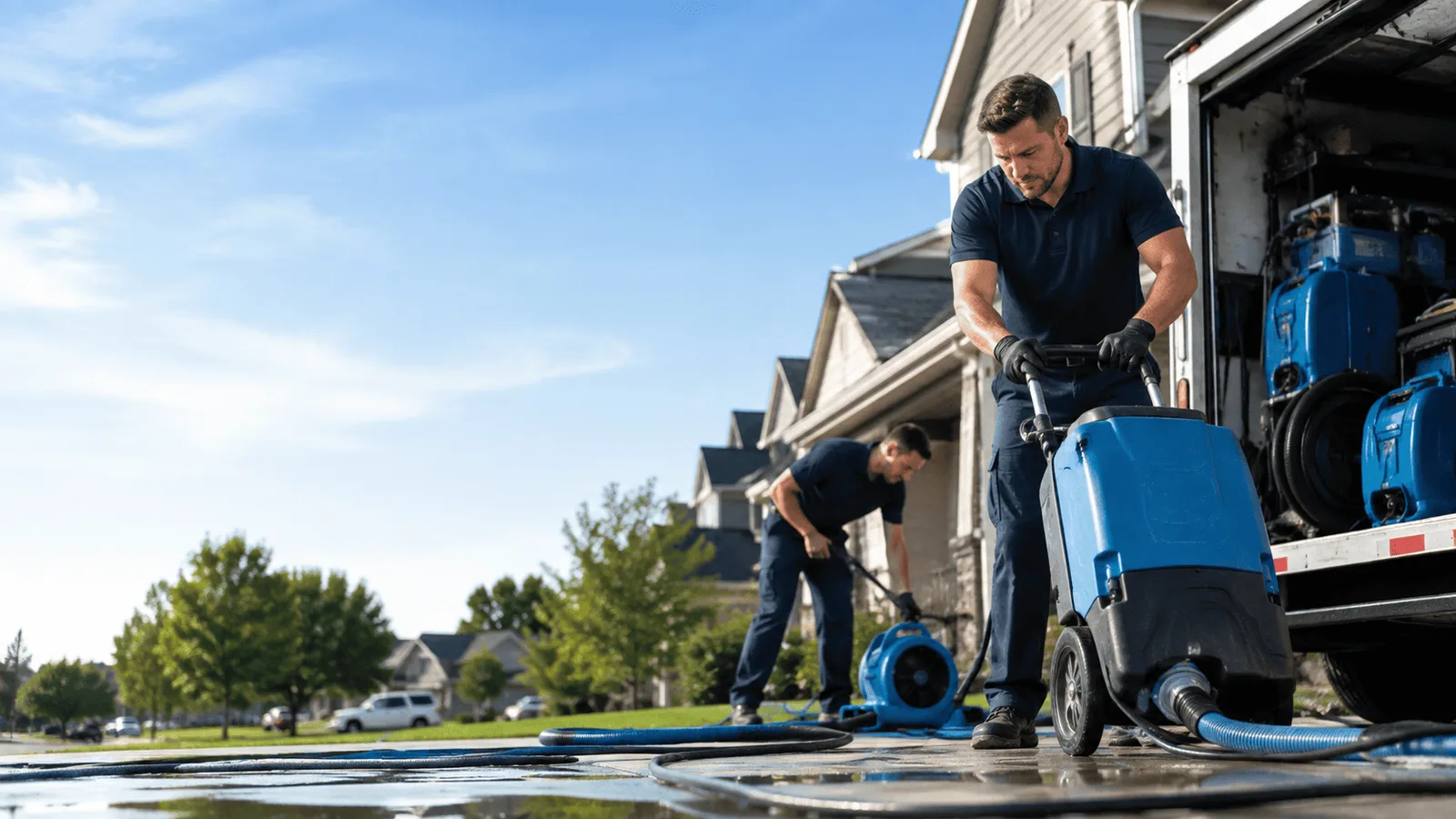 Dehumidification being performed in Grand Portage, MN